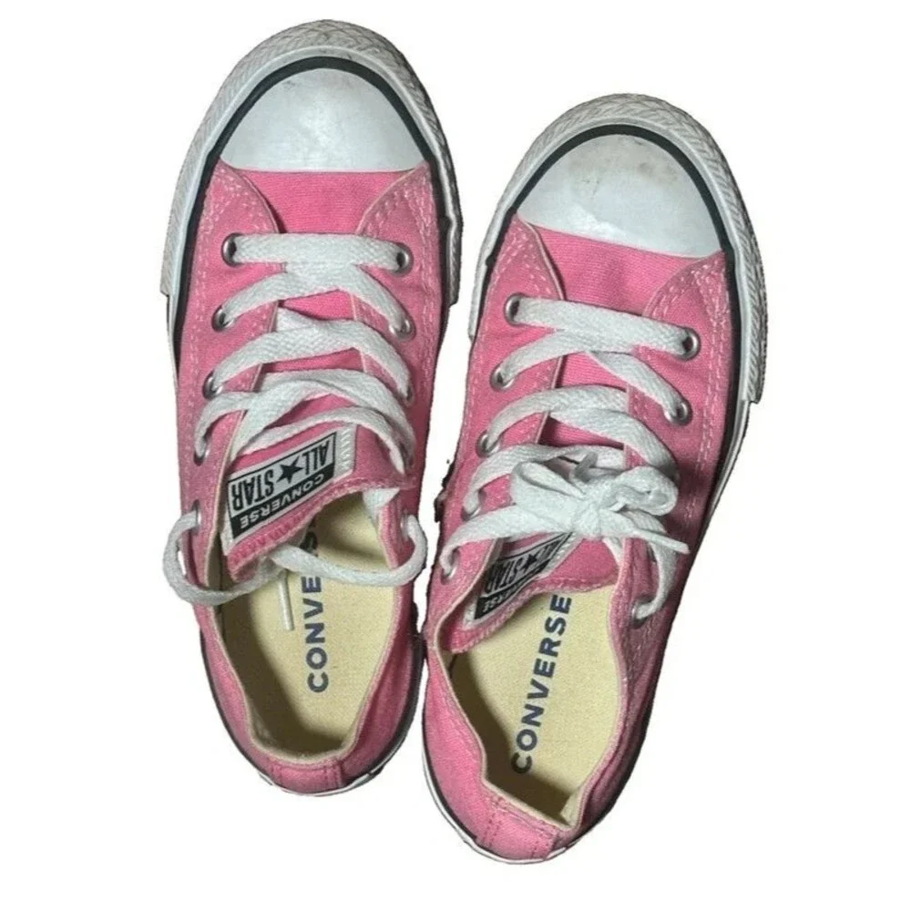 Converse Chuck Taylor All Star Shoes Youth Size 13 Pink Canvas Sneaker